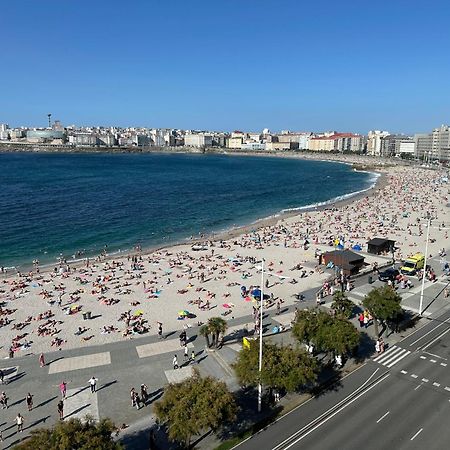 Apartamento Piso Con Vistas A La Playa De Riazor A Coruña Exterior foto