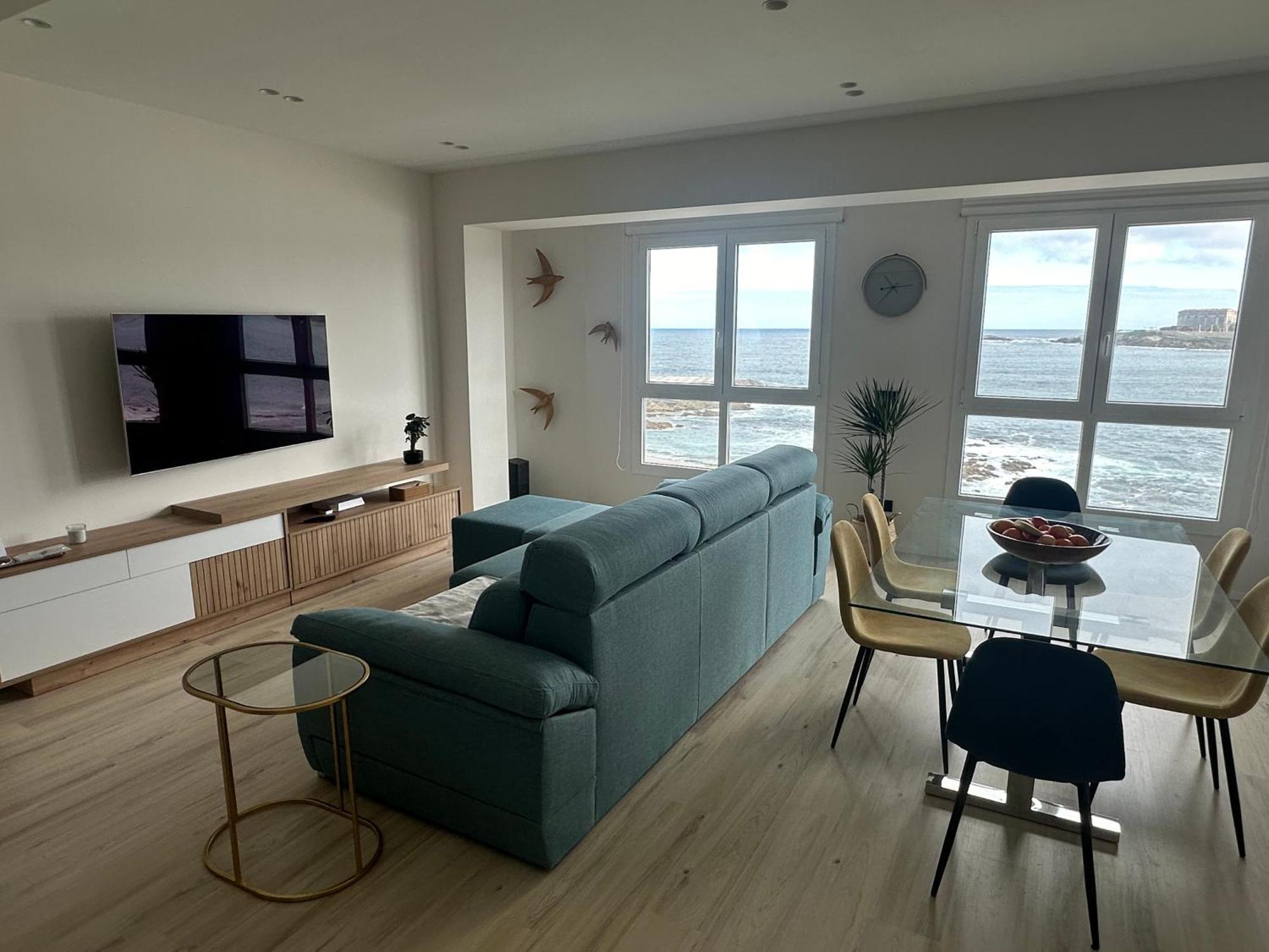 Apartamento Piso Con Vistas A La Playa De Riazor A Coruña Exterior foto
