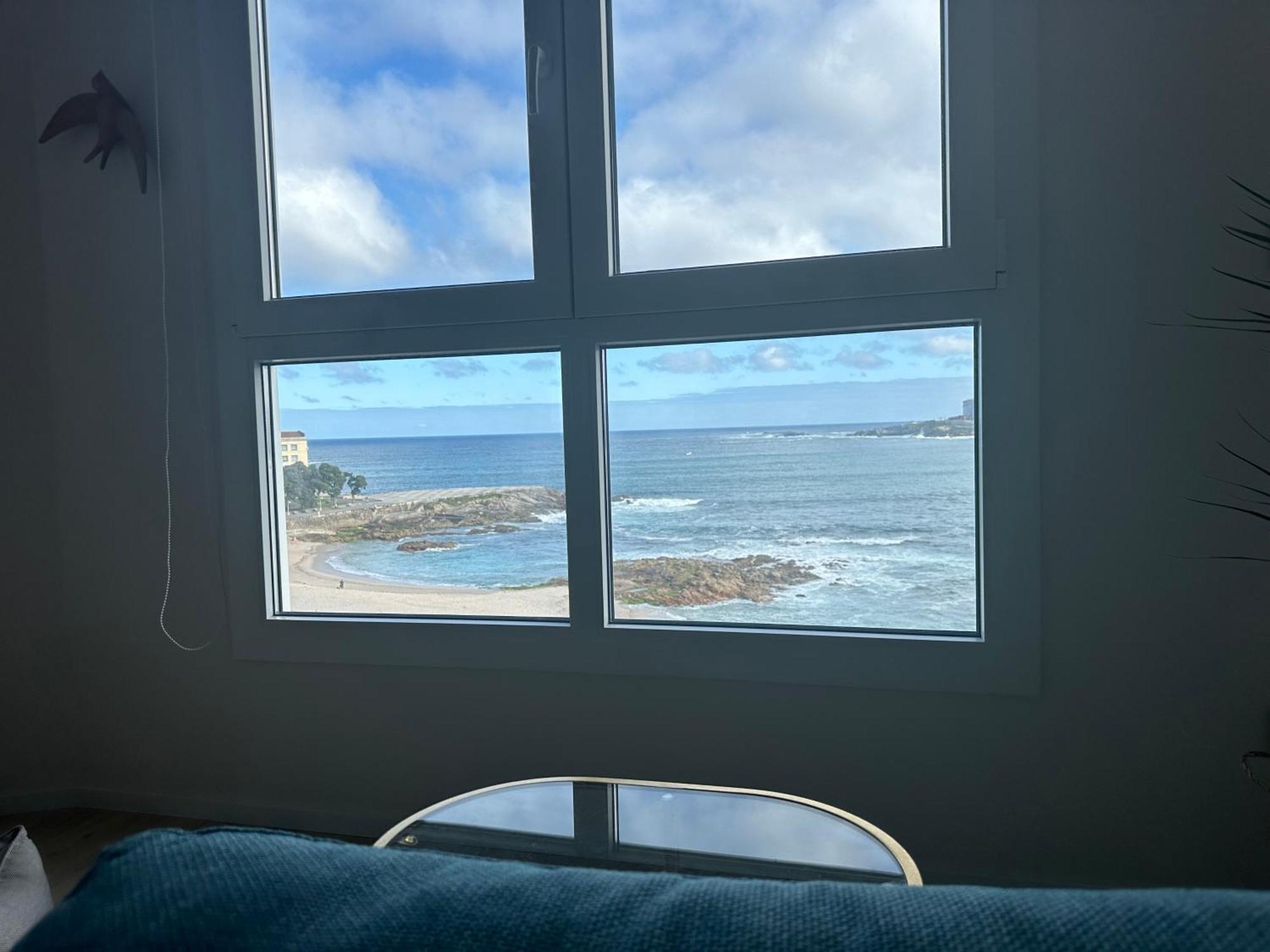 Apartamento Piso Con Vistas A La Playa De Riazor A Coruña Exterior foto