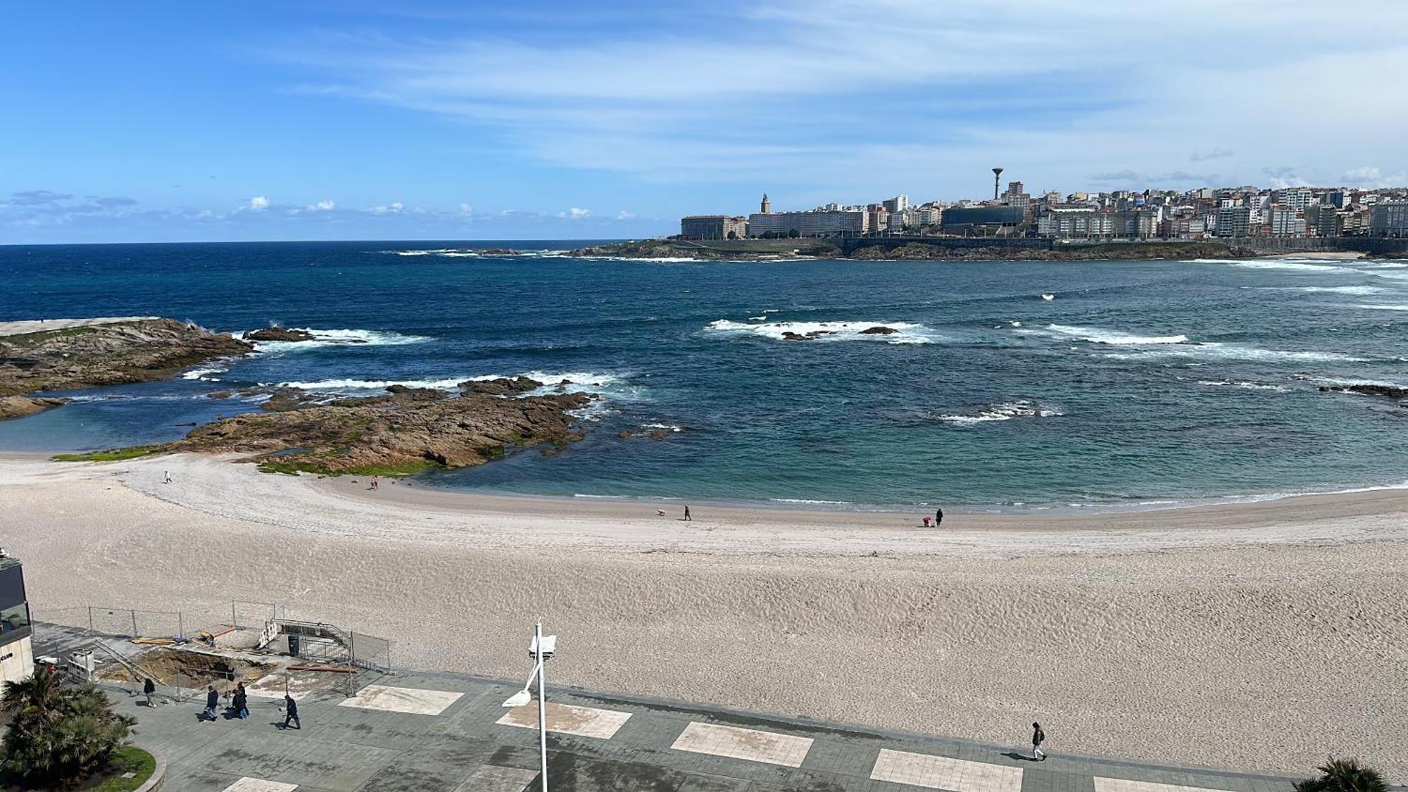 Apartamento Piso Con Vistas A La Playa De Riazor A Coruña Exterior foto