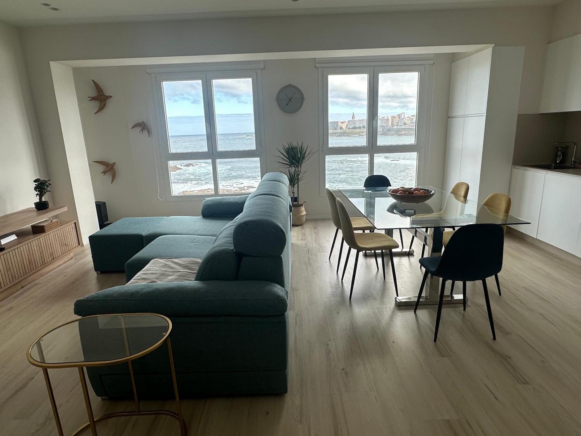 Apartamento Piso Con Vistas A La Playa De Riazor A Coruña Exterior foto